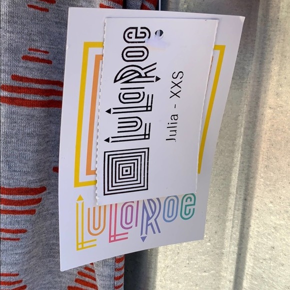 NWT Lularoe Julia Triangle Print Julia Dress XXS - Picture 5 of 7